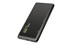 Batterie externe en carbone NBPLUS - 10 000mAh - 5V / 3A - 22,5W