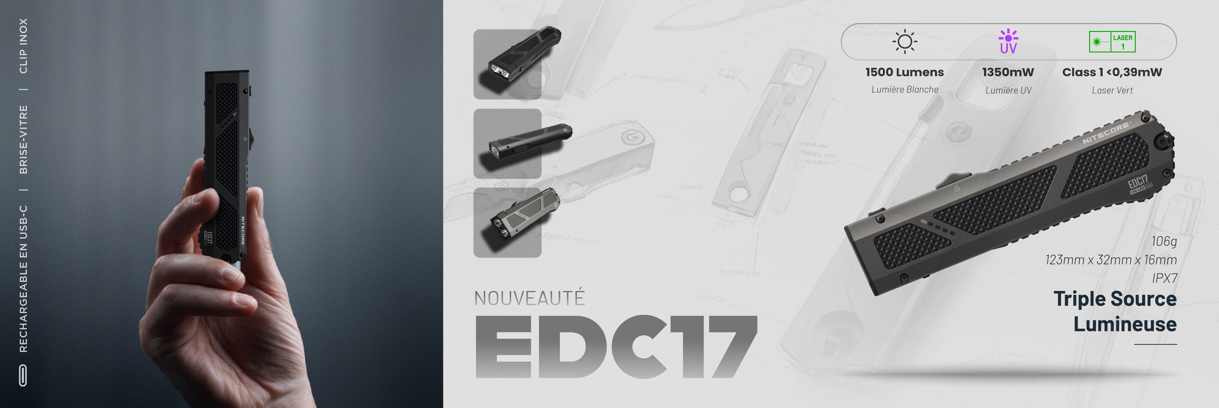 Nouvelle lampe torche EDC17