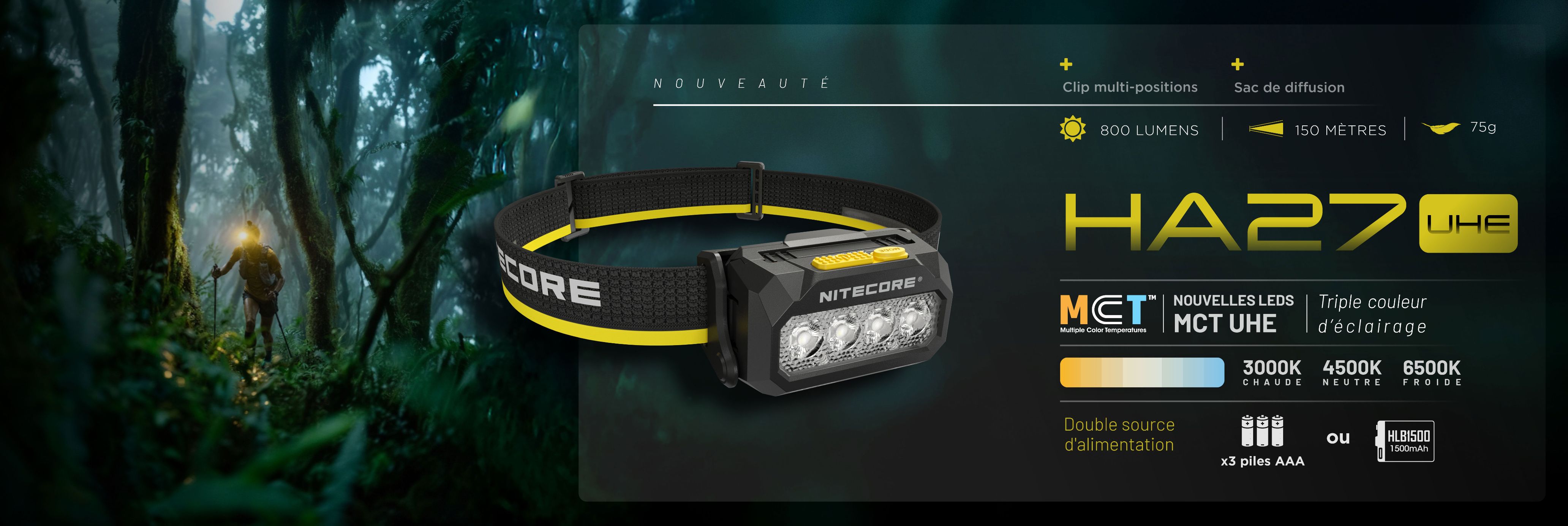 Nouvelle frontale HA27 UHE à triple température de couleur